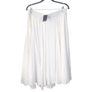 NWT Torrid White Midi Skirt with Pockets Size L/12